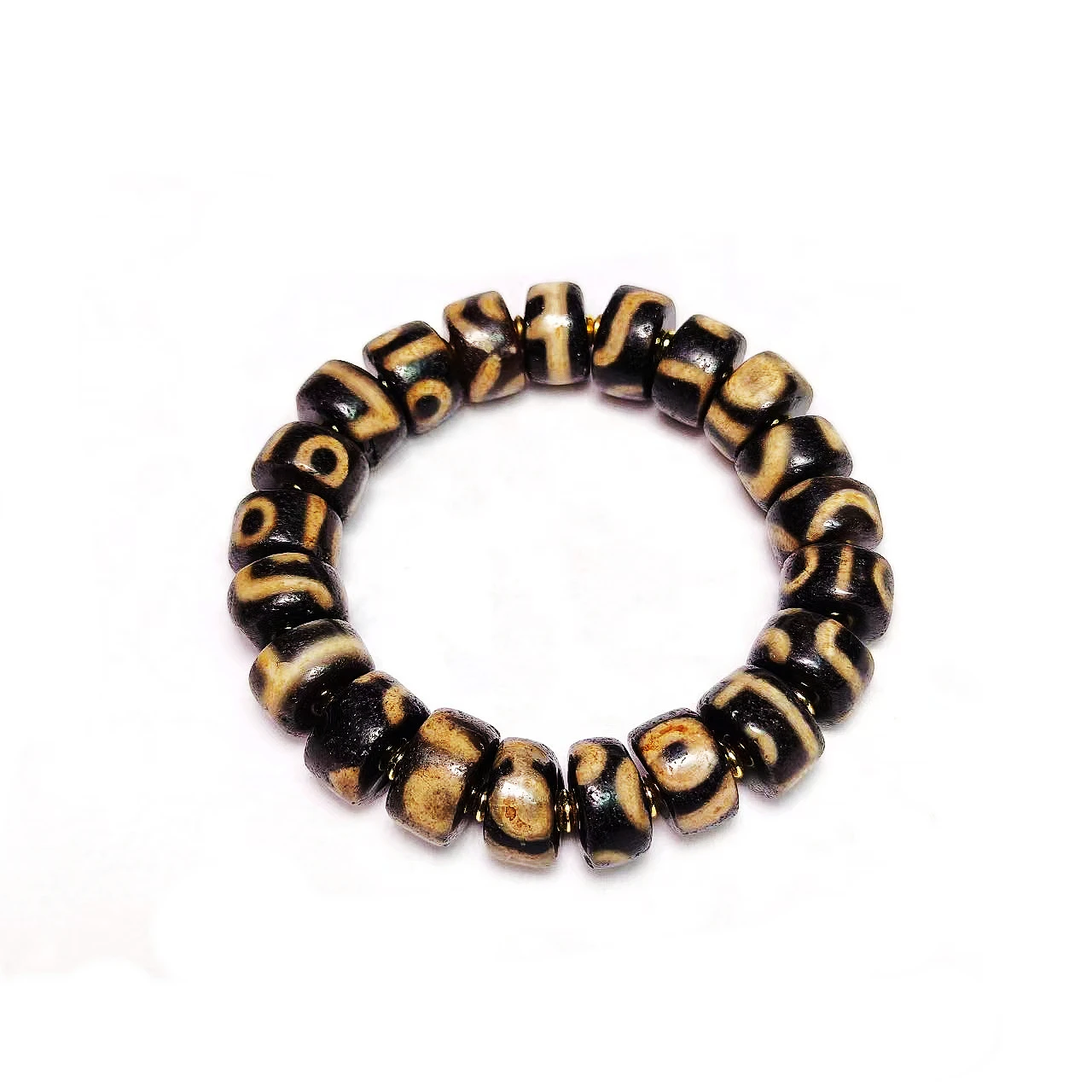 男性と女性のためのタイベットマルチトーテム,ブラックホワイト - Bracelet Beaded Men のレビューと価格