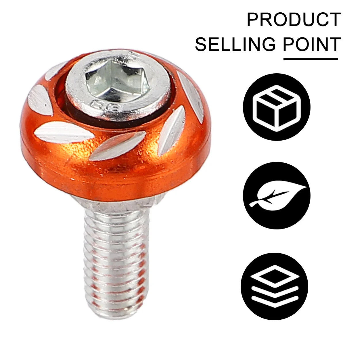 20 قطعة 6 مللي متر مسامير دراجة نارية للوحة ترخيص أجهزة تعديل سبائك الألومنيوم المقاومة للصدأ لتخصيص الدراجة النارية #2