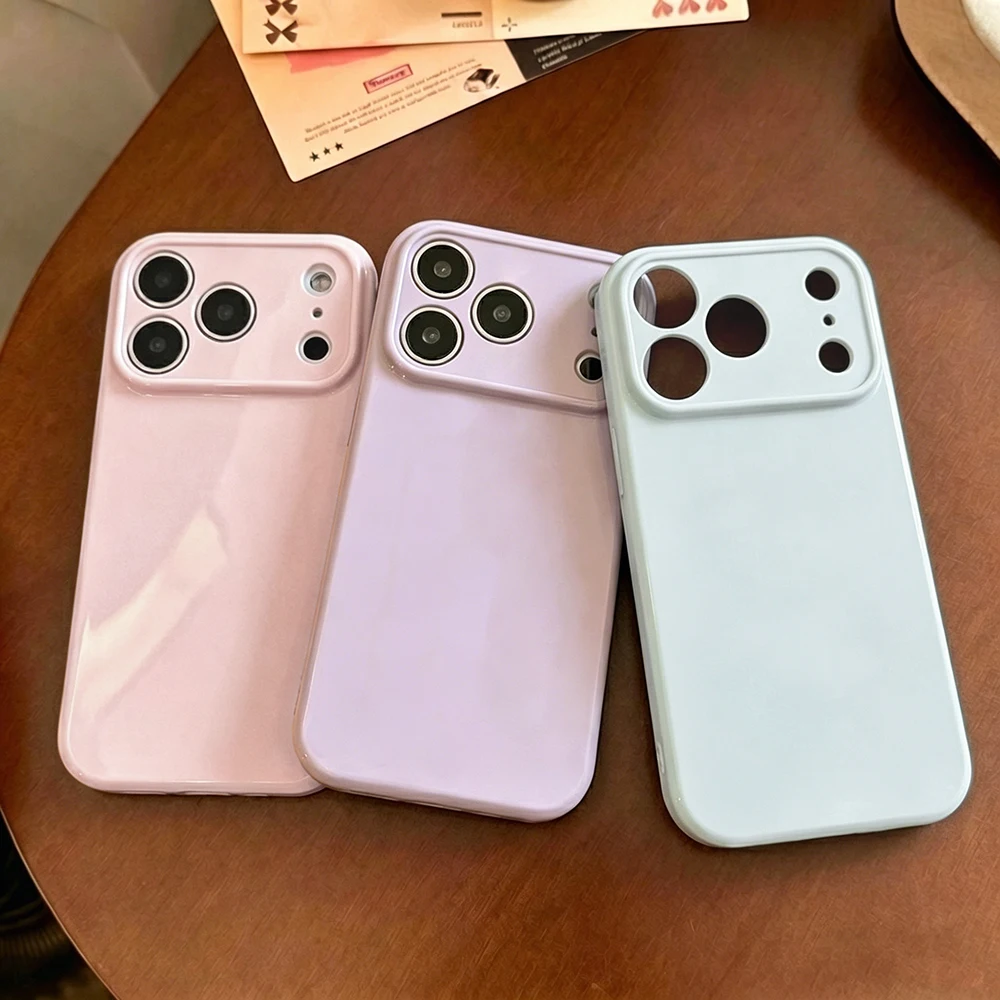 Candy Color Liquid Silicone Soft Case For iPhone 17 15 Pro 14 13 16 11 12 Pro Max Shockproof Ultra Thin Lens Protection Cover