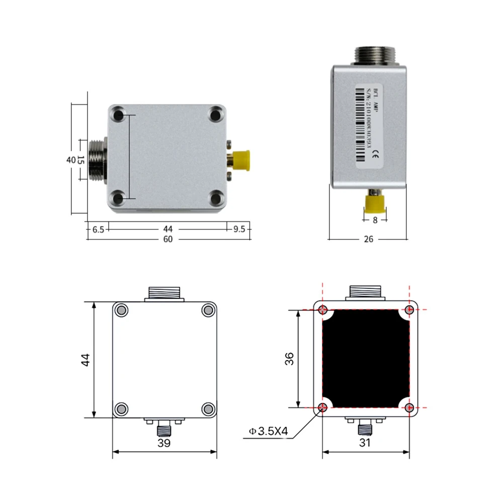 Praylee Weihong Amplifier Preamplifier SE001 V2.0 Preamplifier Capacitive Sensor for Precitec Raytools WSX Laser Head