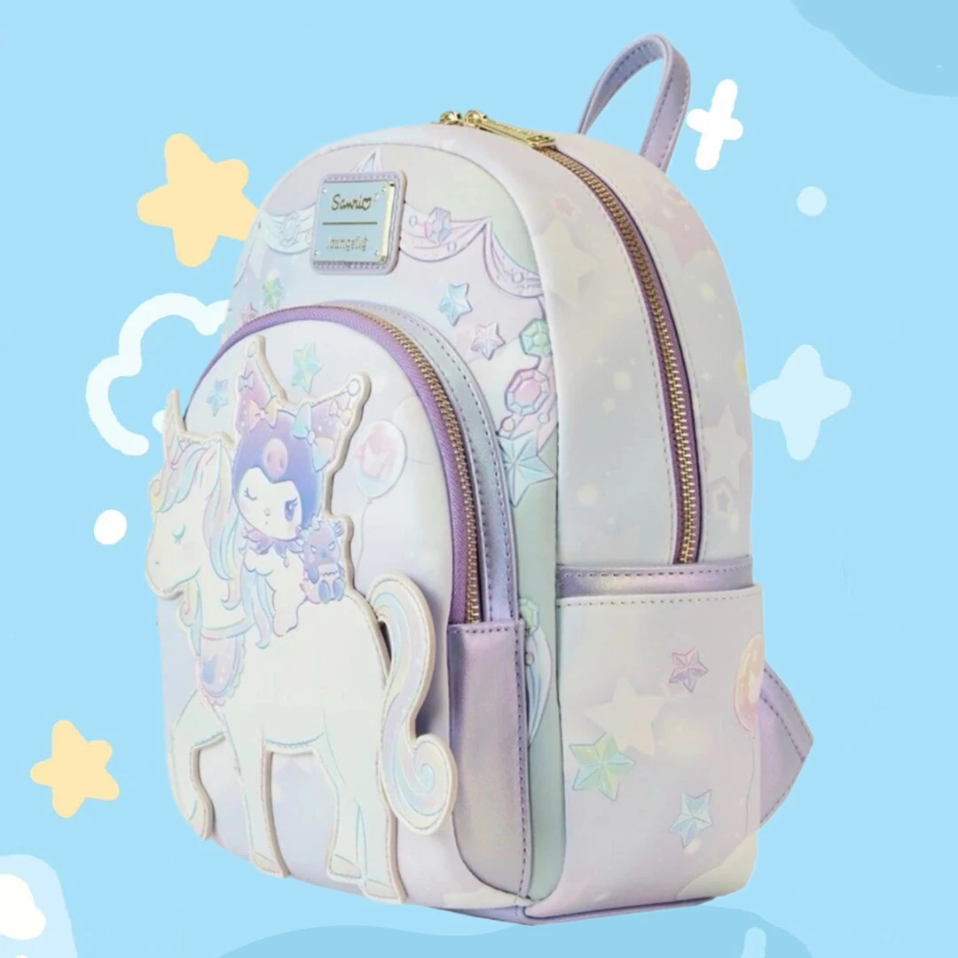 

Эксклюзивный мини-рюкзак Sanrio Kuromi Carnival Unicorn с героями мультфильмов, женский рюкзак для косплея, рождественские подарки