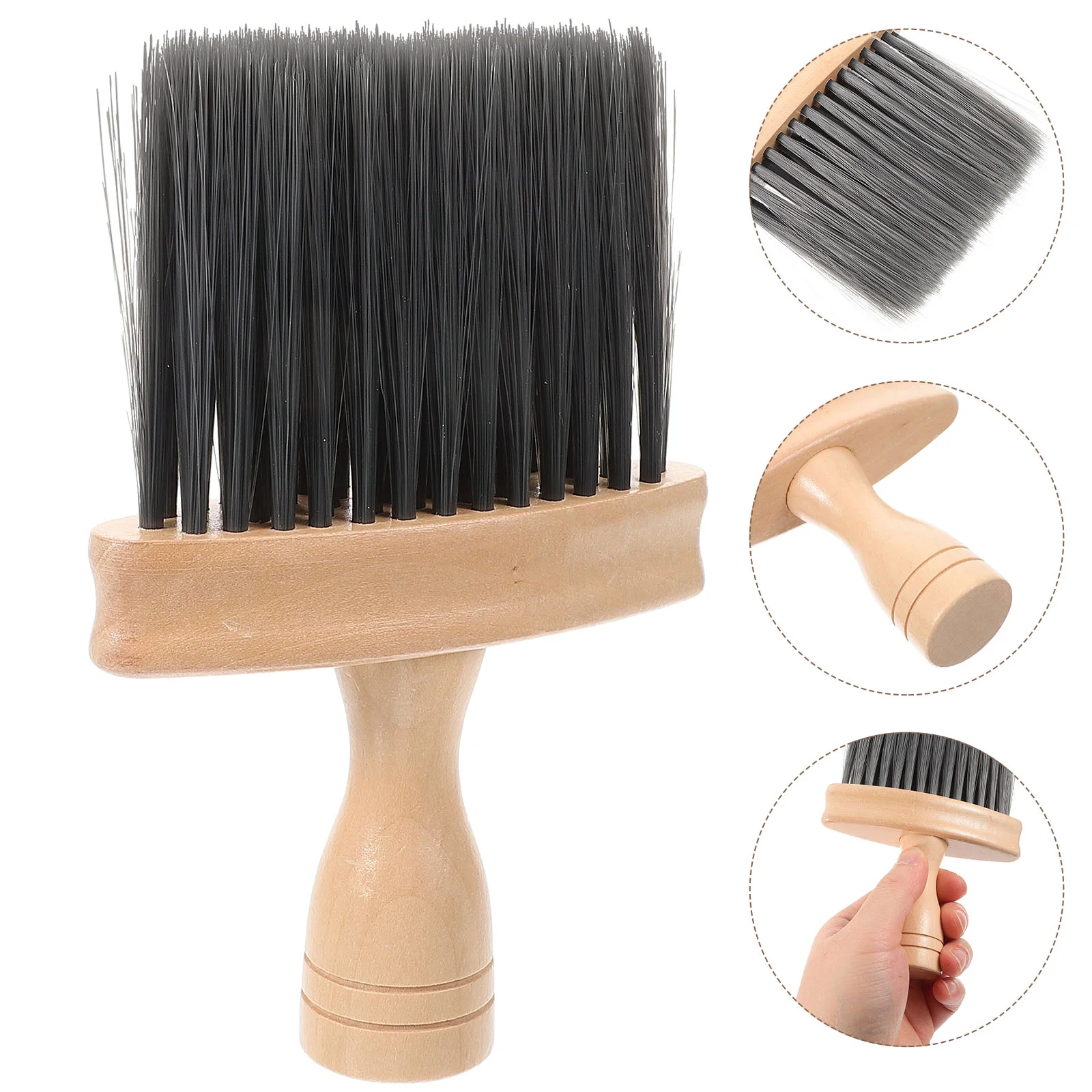 Car Cleaning Brush Cleaner Automotive Interior Dust Sweeping Soft Air Conditioner Wooden