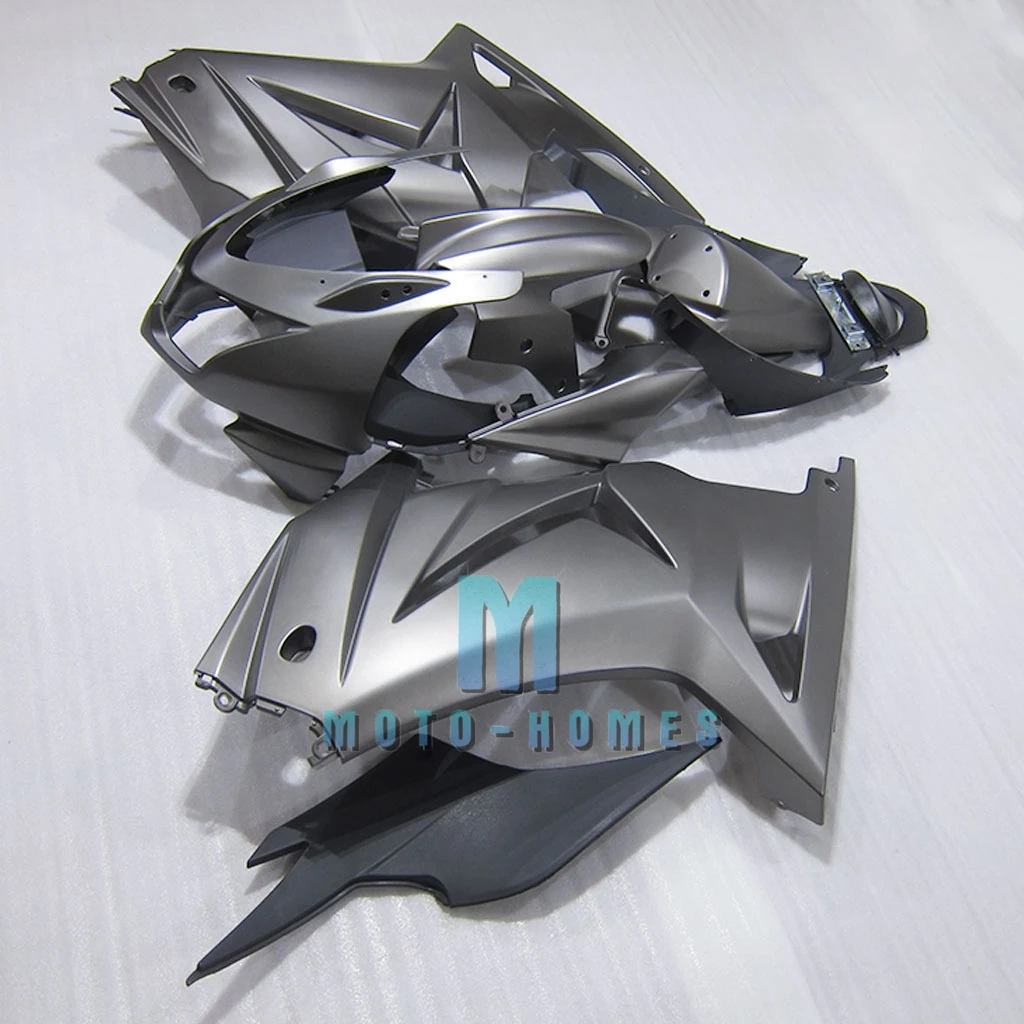 Matte Grey Fairings Kit for Kawasaki Ninja 250R 2008 -2014 ZX250R EX250R 08-14 100% Fit Injection Rebuild