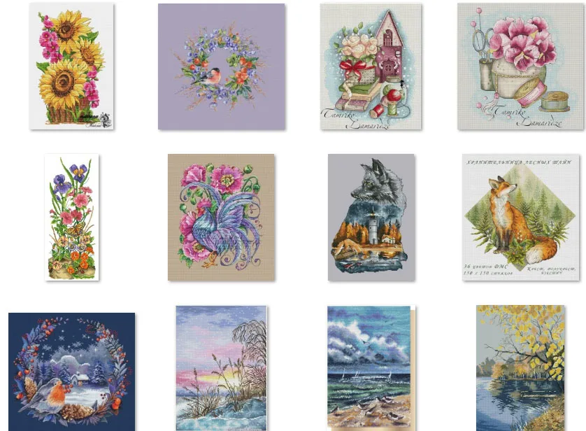 

Прекрасный набор для вышивки счетным крестом высшего качества, набор для вышивки крестом, хлопковые наборы для вышивания, цвет чайки моря, 31-4