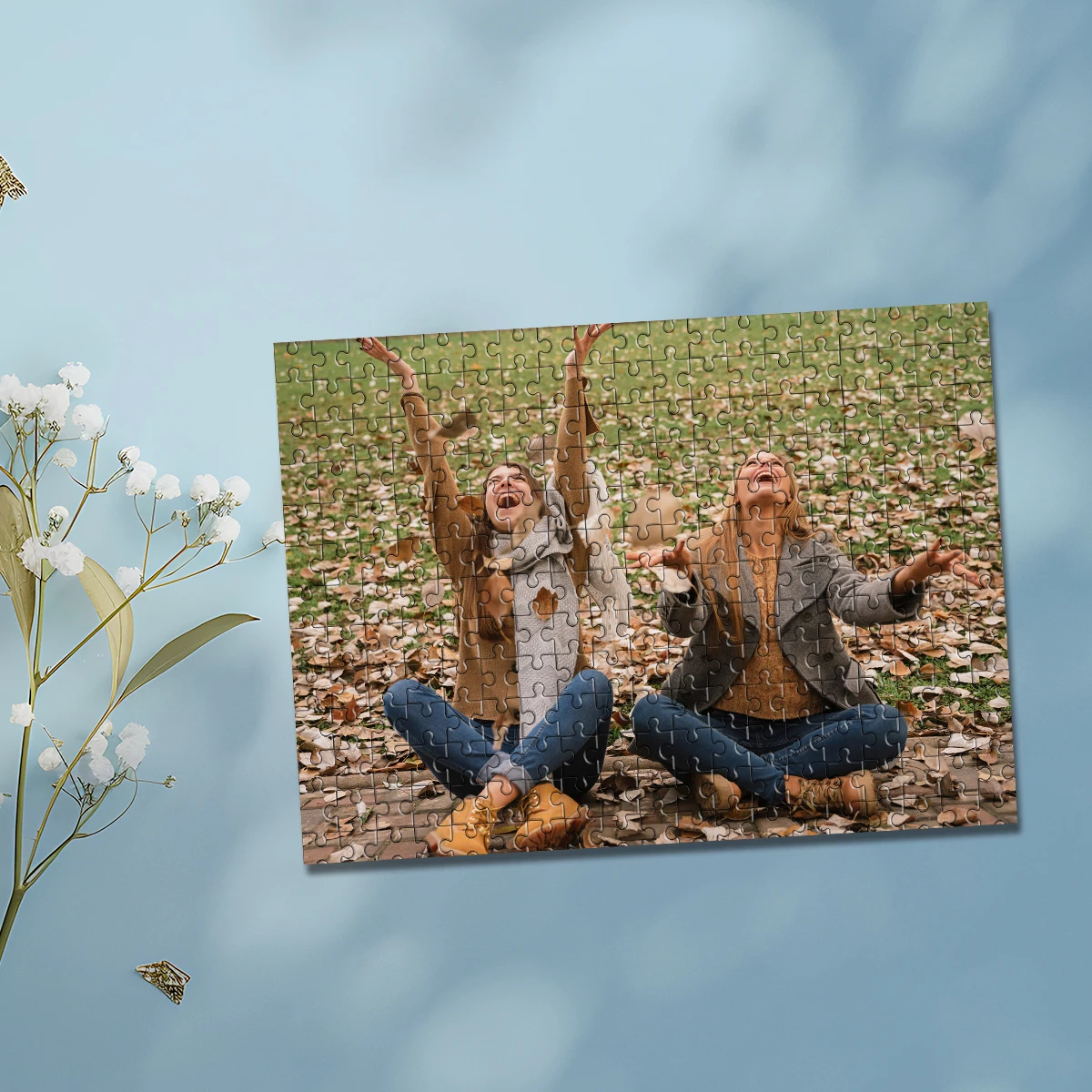 35/300/500/1000pcs Personalized Custom Photo Puzzle photo Puzzle Custom Customized Puzzle Adult Personalised Toy Room