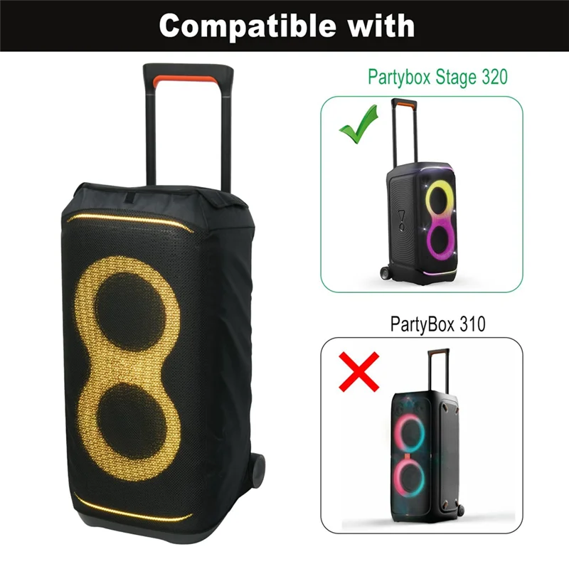 B04B-غطاء مكبر الصوت لـ Partybox Stage 320 مكبر الصوت المحمول، غطاء شبكي سهل الارتداء ملحقات حافظة واقية #4