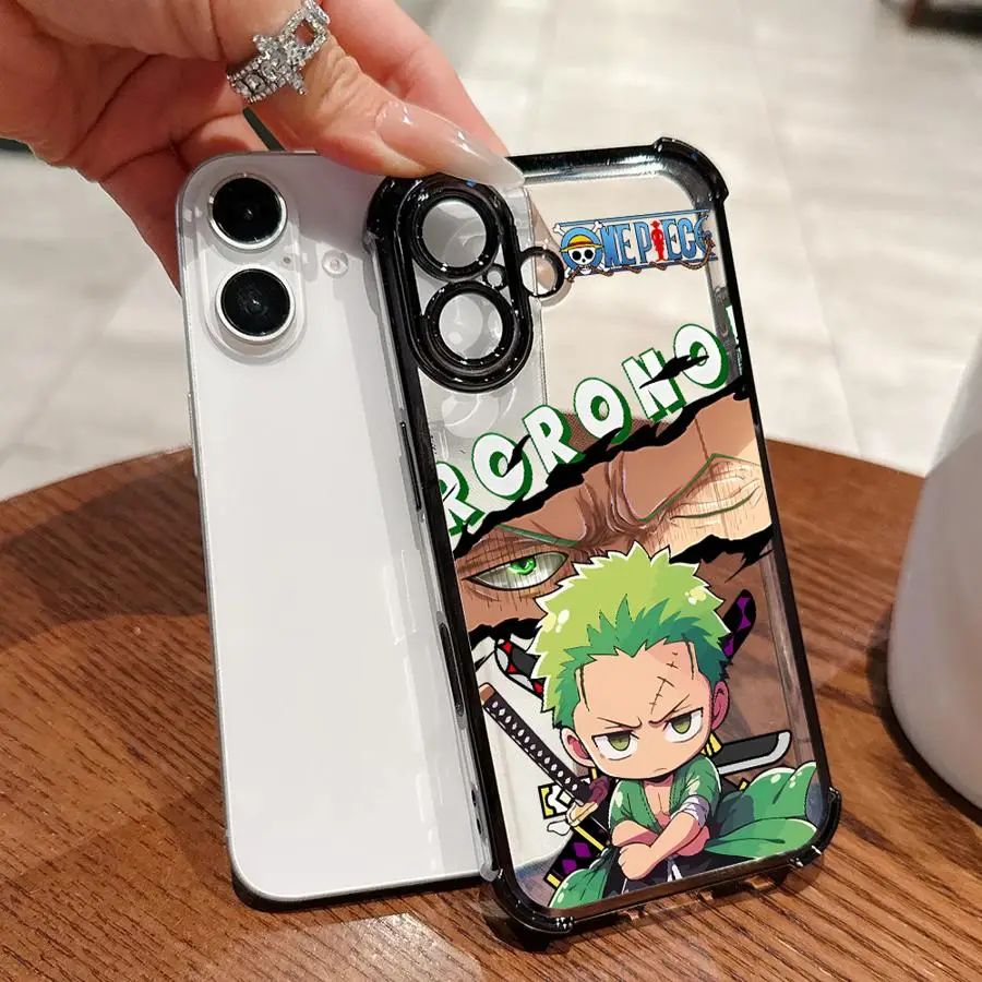 لطيف قطع زورو لينة غطاء الهاتف القضية آيفون 13 14 11 17 الهواء 12 15 زائد 16 برو ماكس