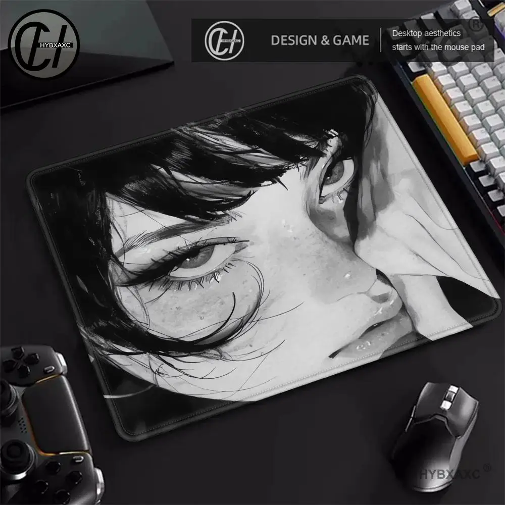 

Mouse Pad Small Mouse Pad Dark style girl Desk Pad Desktop Computer Keyboard Wireless Mouse Boy Girl Gift for Play games