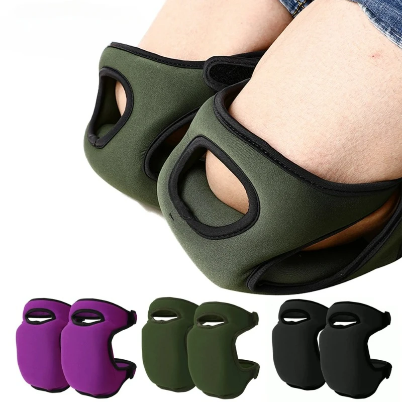 1Pair Gardening Knee Pads  Anti Slip Knee Protectors Protective Cushion Soft Kneepad For Gardener Cleaning Work Scrubbing Floors