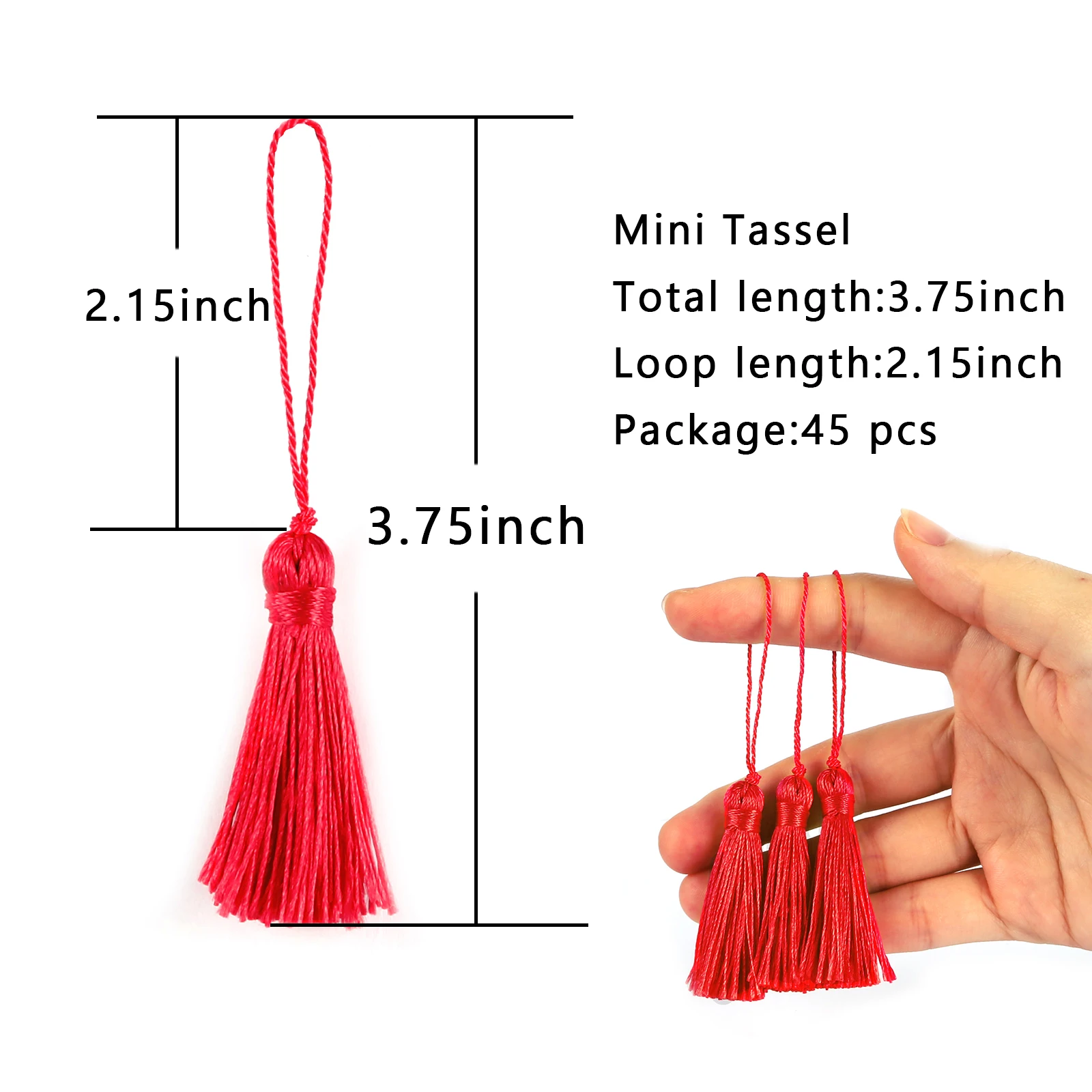 10pcs/Lot 12cm Small Tassels Fringe Polyester Tassels Trim For Sewing Curtains Accessories Jewelry DIY Home Wedding Decoration