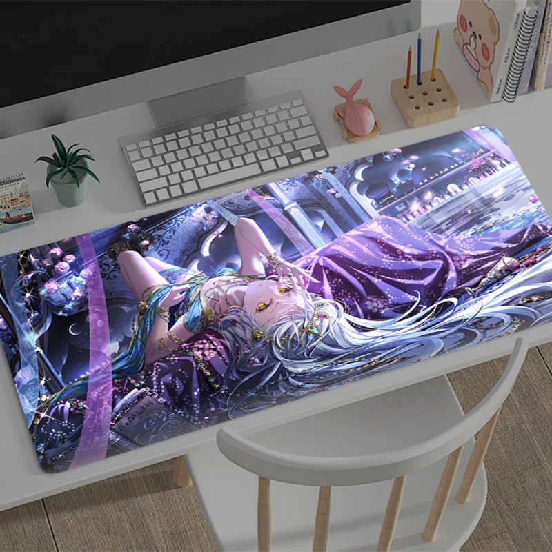 

Anime sexy girl Mouse Pad big Gamer Keyboard Mat Pads Gaming Desk Protector Laptops Non-Slip Mousepad Deskmat PC carpet Mousepad
