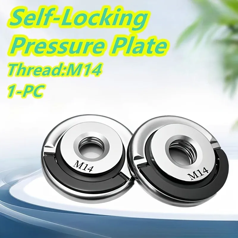 

Mechanic/DIY Specific - M14 Angle Grinder Self-Locking Plate, Quick Clamping, Threaded Lock