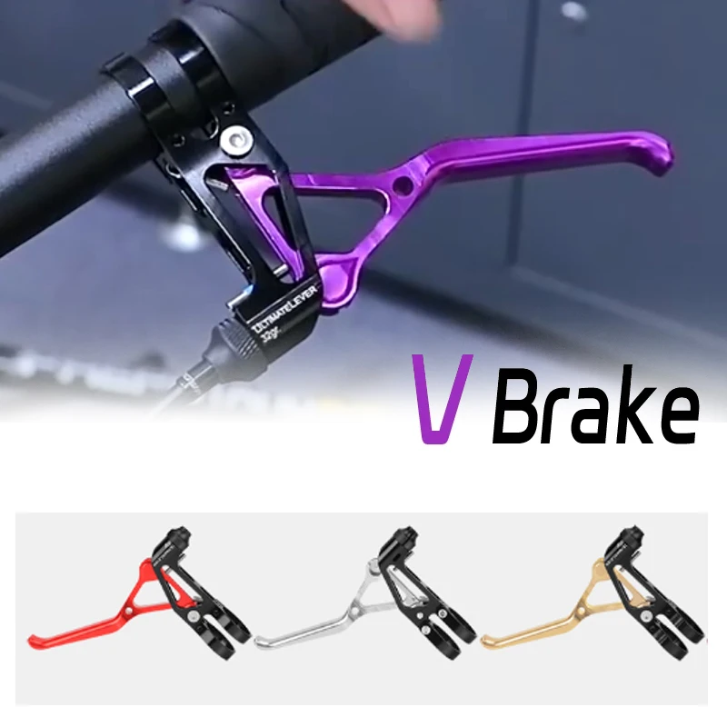 

Рычаг тормоза MEROCA V-Brake, сверхлегкий, 68 г, двойной, с ЧПУ, фиолетовый, для велосипедов Brompton и BMX