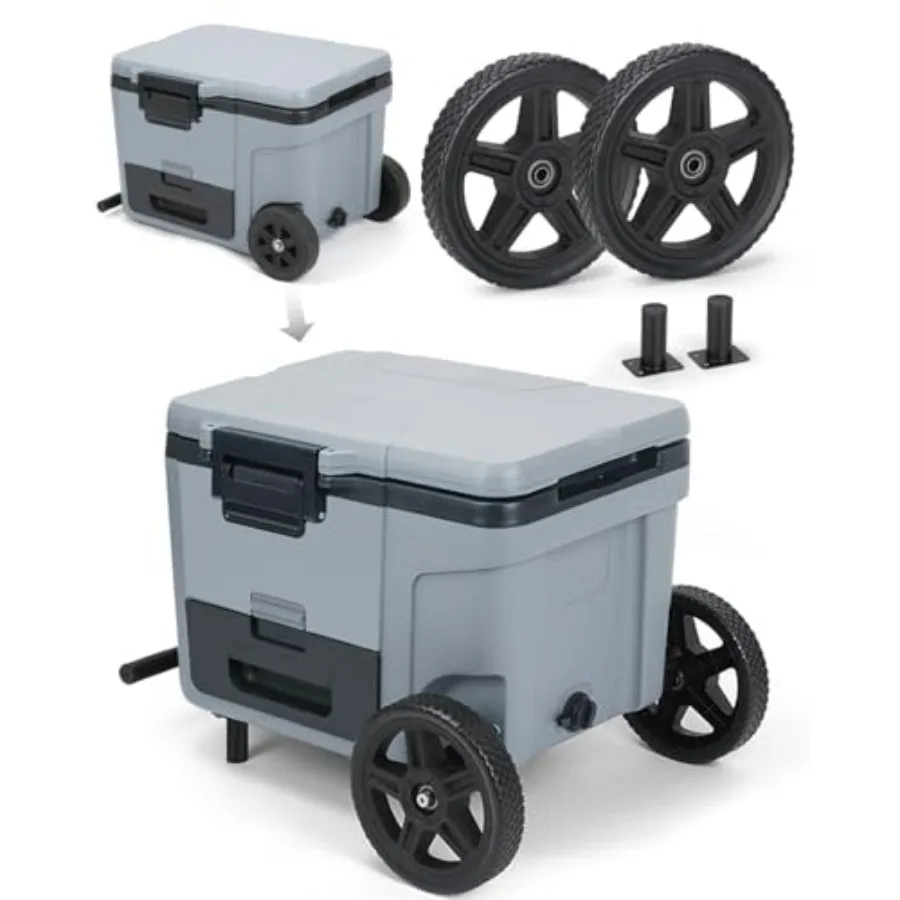 

Replacement Wheels for Ninja FrostVault 45QT/65QT Wheeled Cooler - 10 Inch Large All-Terrain Cooler Accessories - Prevents Sink