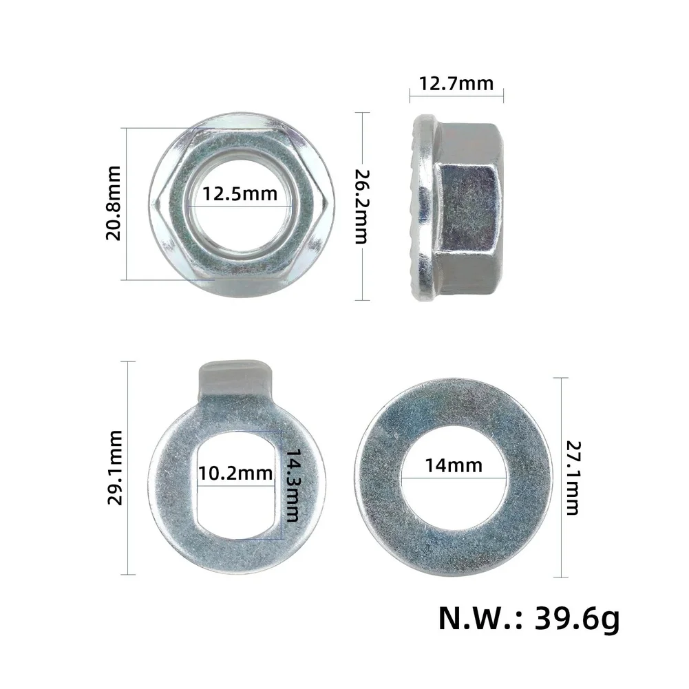 Stainless Steel Silver Motor Mounting Accessories Kit with Screw Washer and Anti-Rotation Hook for For kukirin G2 G3 G4