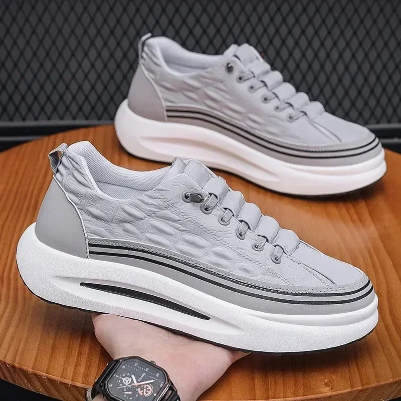 

Мужская обувь, модная повседневная спортивная обувь, уличная легкая прогулочная обувь для мужчин, нескользящие кроссовки на платформе, новые лоферы Tenis Masculino