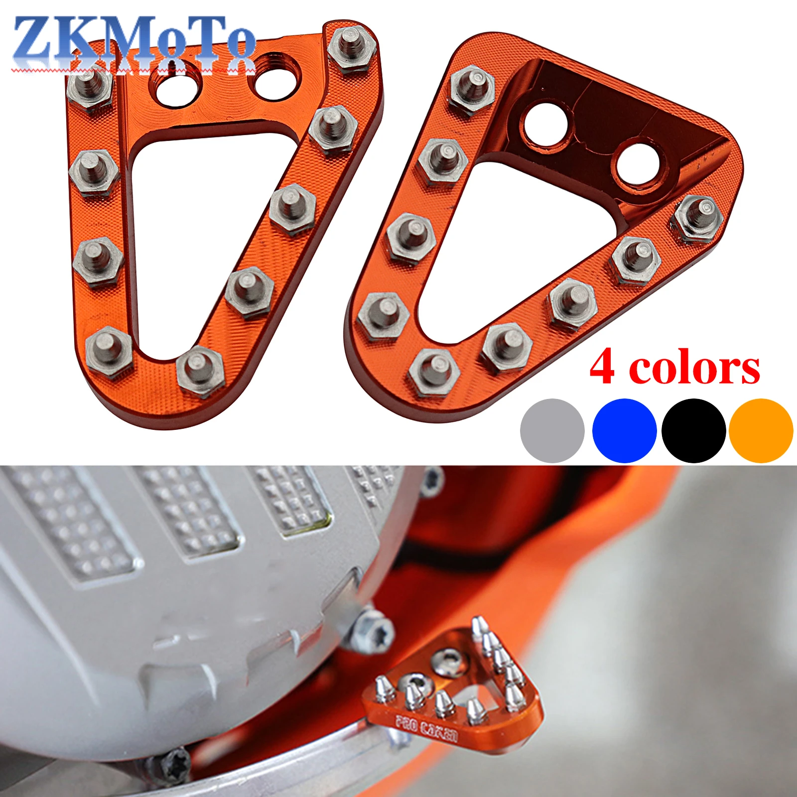 CNC Rear Brake Pedal Step Plate Tip For KTM SX SXF EXC EXCF XC XCF XCW XCFW TC TE 2008 2009 2010 2011 2012 2013 2014 2015 2016