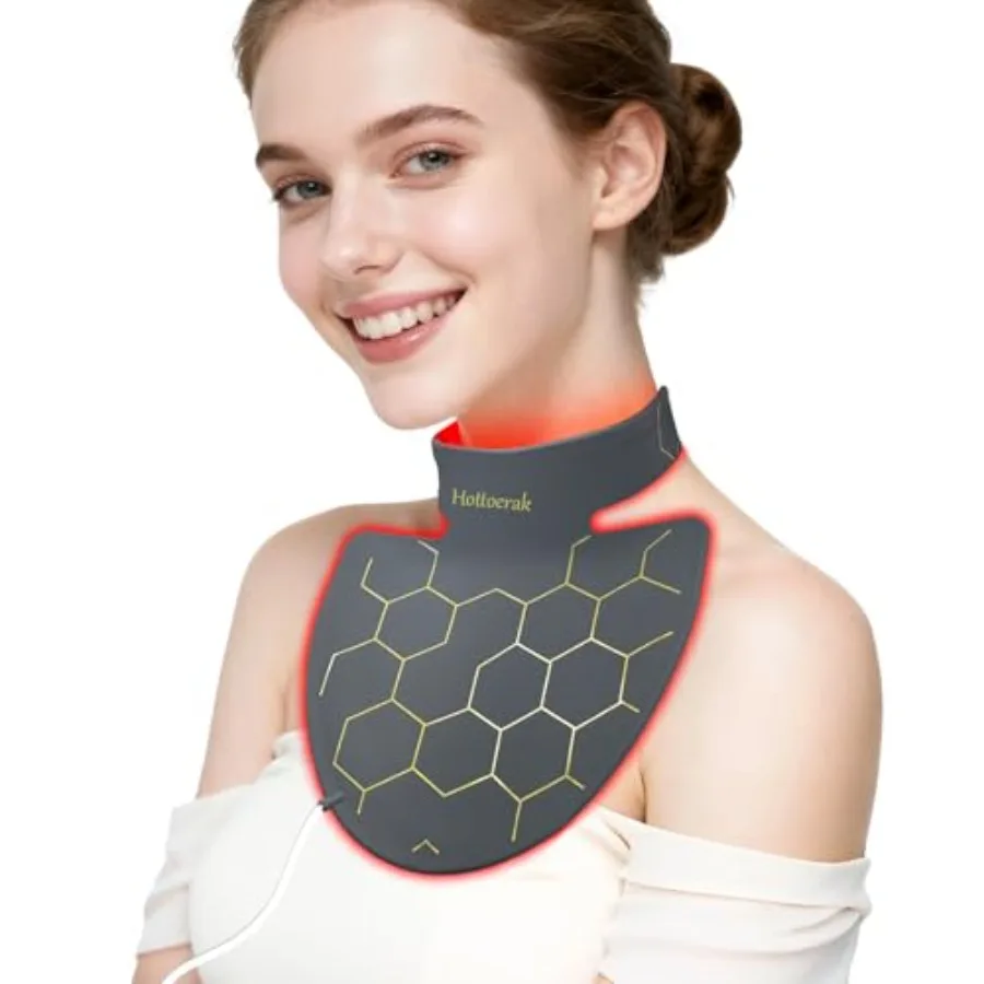 

660nm 850nm Near Infrared Light Therapy for Neck 192 LED Chips Red Light Neck Decollete Chest Body at Home