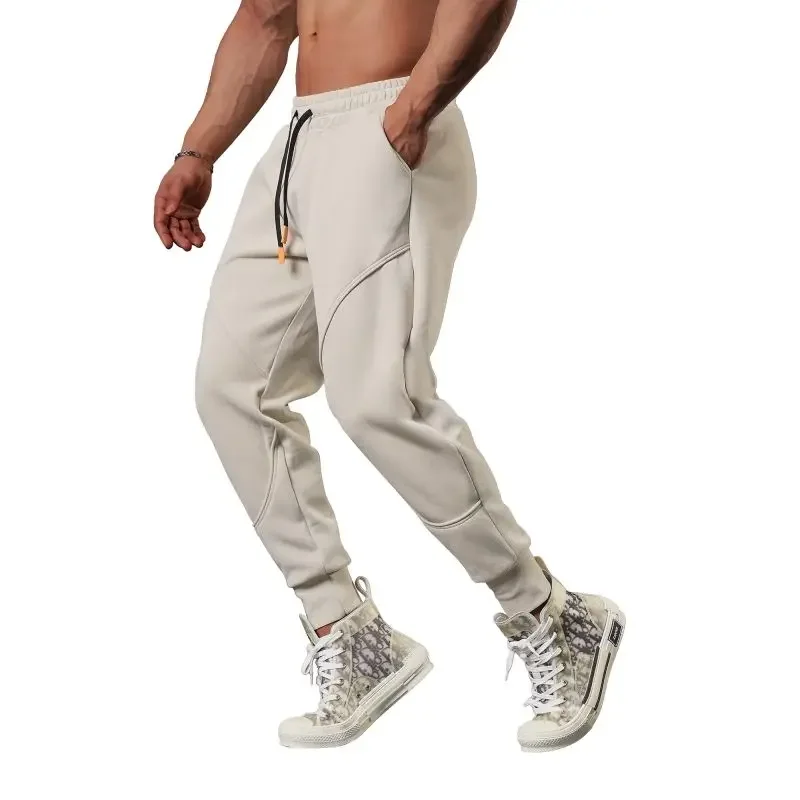 Plain Cropped Trousers Sweatpants for Men Autumn and Winter Cotton Loose Slacks Xxl New Items in Korean Y2k Gym Man Sports Pants