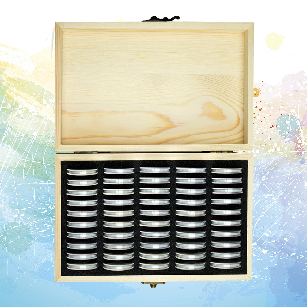 Gedenkmünze Schutzbox Vitrine Zartes chinesisches Sternzeichen Kit Bambus