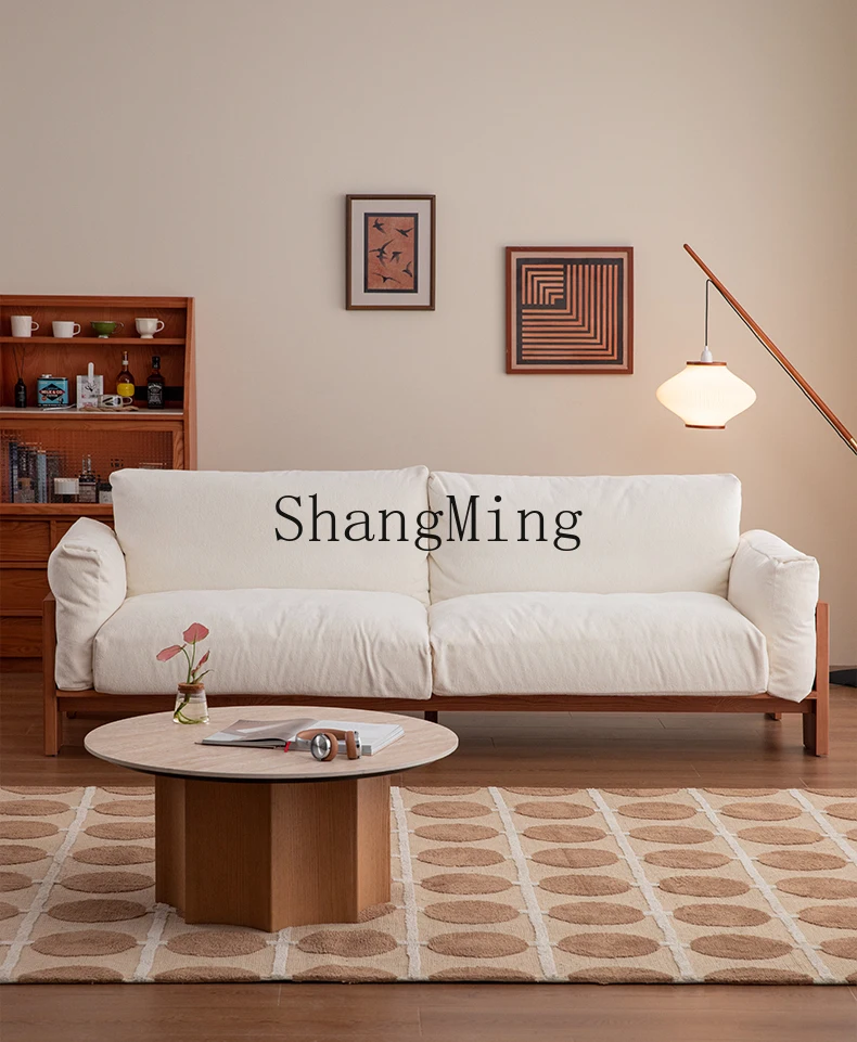 CL premium sofa living room simple light luxury straight row sofa living room fabric sofa