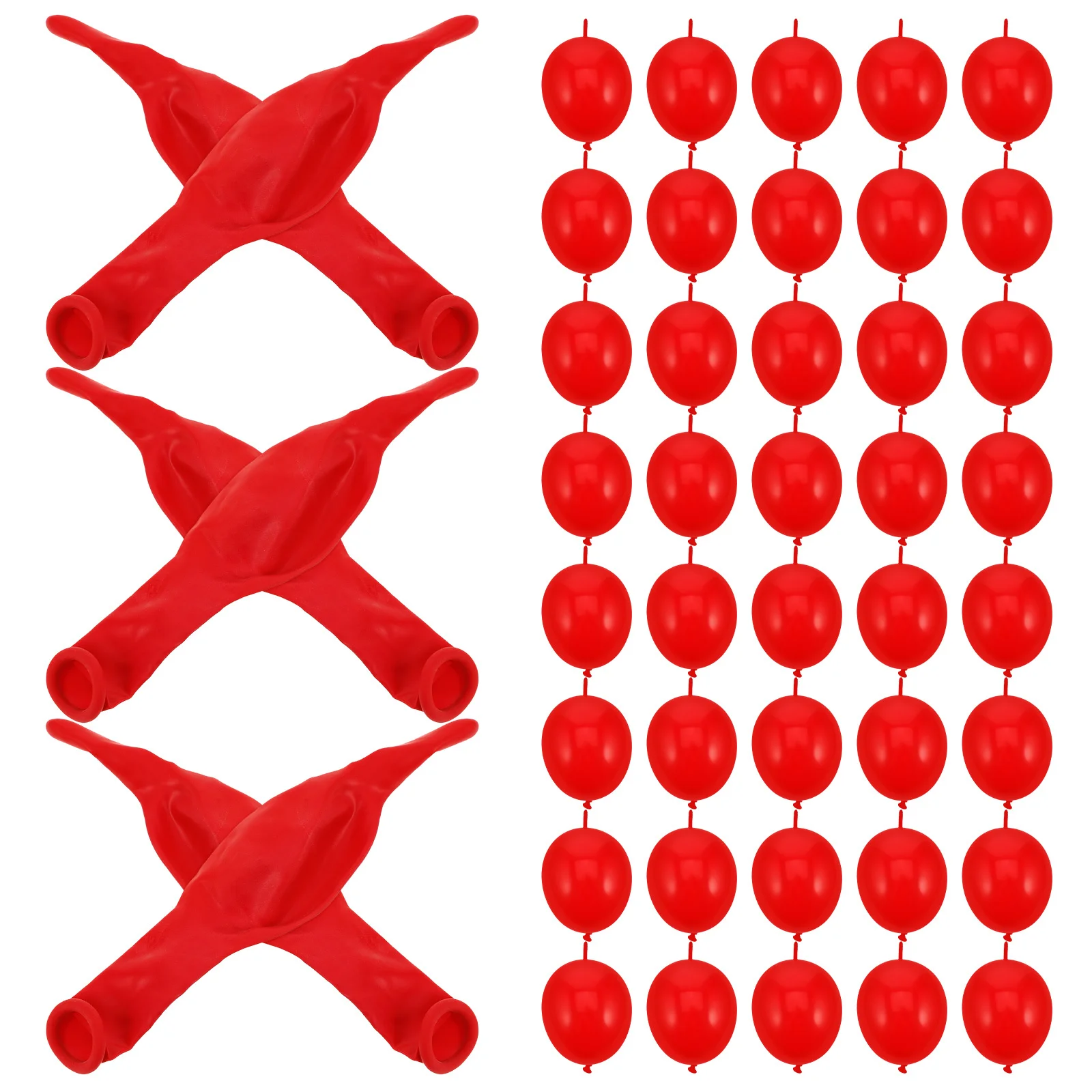 

100Pcs Birthday Balloons Red Latex Link Tail Balloons Wedding Party Decoration Balloon Arch Photo Props