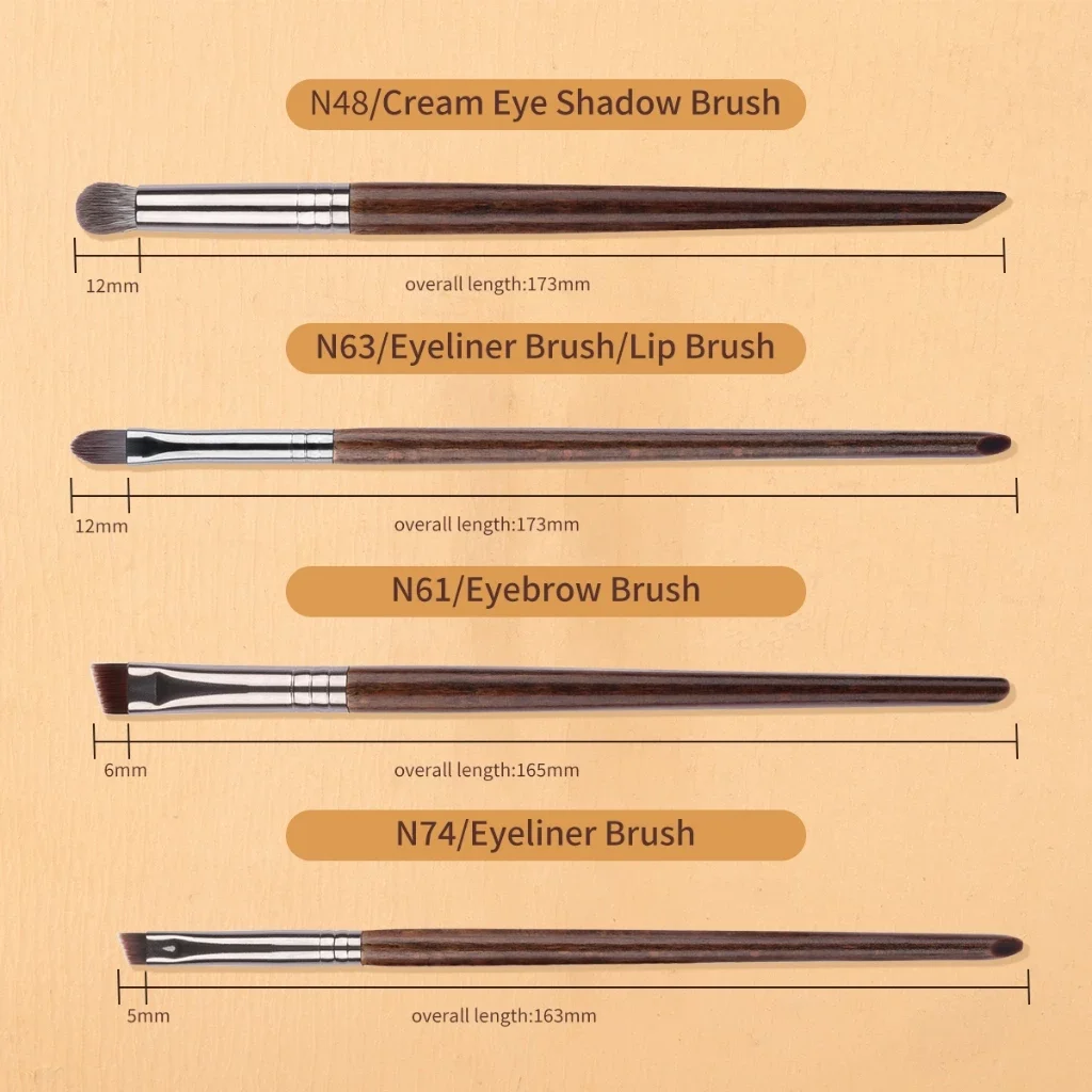 Set di pennelli per correttore e occhi di precisione OVW Setole sintetiche Pennelli per naso Kit di pennelli per trucco versatile