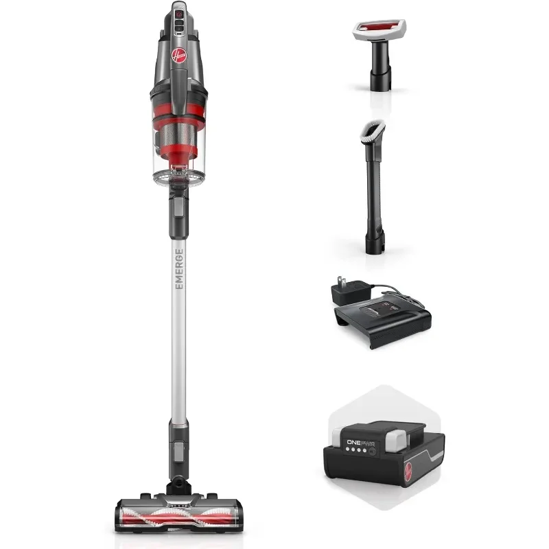 ONEPWR WindTunnel Emerge Cordless Lightweight Stick Vacuum Cleaner, with Above Floor Cleaning, Multi-Surface Brush Roll