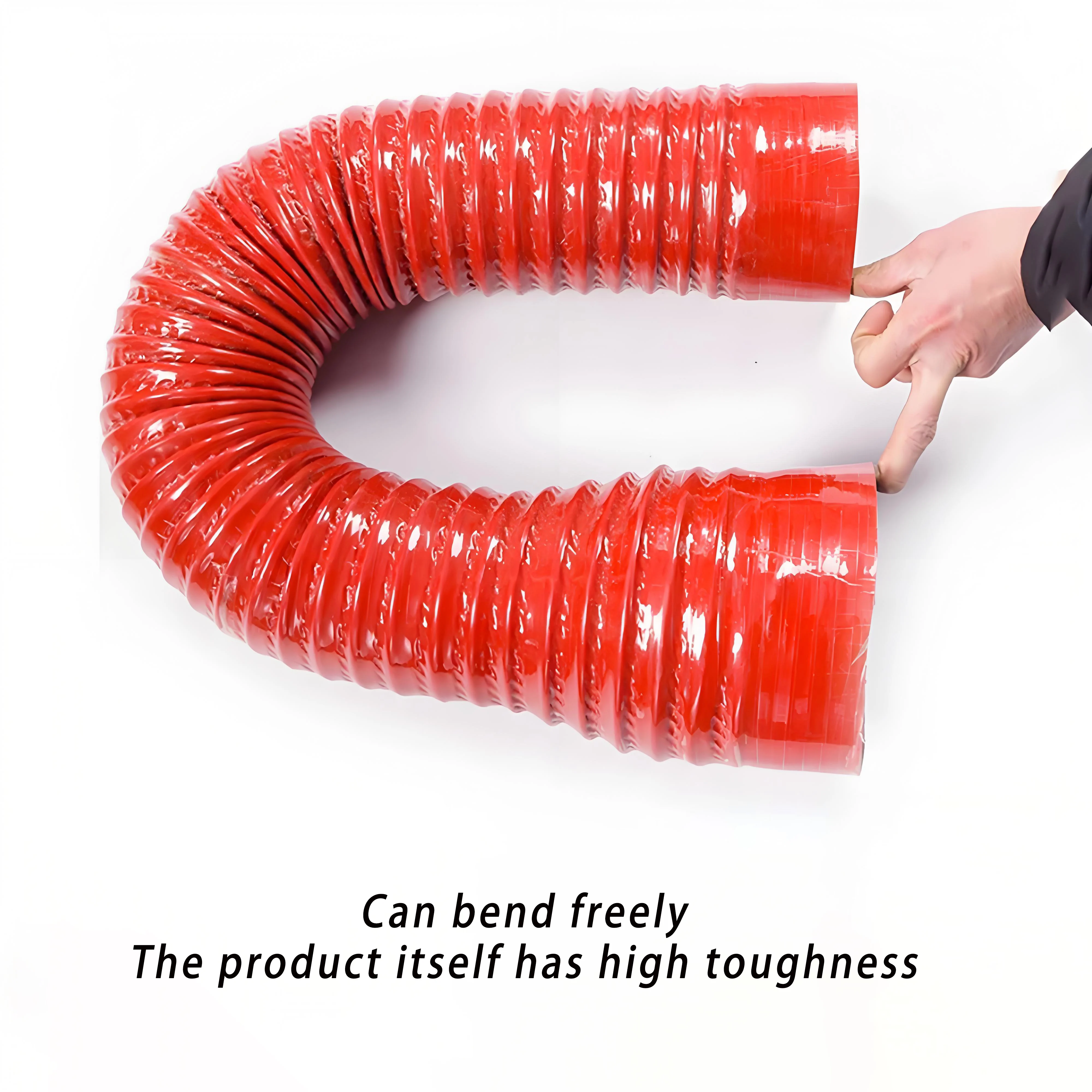 ID16-110mm Universal Variable Diameter Reinforced Silicone Intake Hose Steel Wire Flexible Automotive Air Intake Pipe Hose Clamp