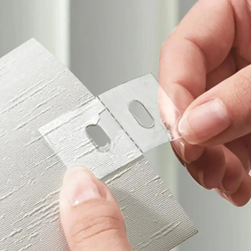 30Pcs Curtain Repair Stickers Blind Fixers Easy Blinds Tabs Parts White Vertical Louver Repair Slats Vertical Fixing Window