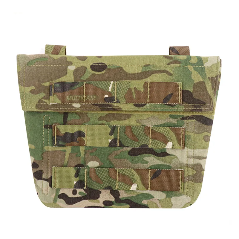 Outdoor Vest Abdomen Panel Pouch Plate Carrier Belly Bag Waist Molle Pouch Crotch Protection