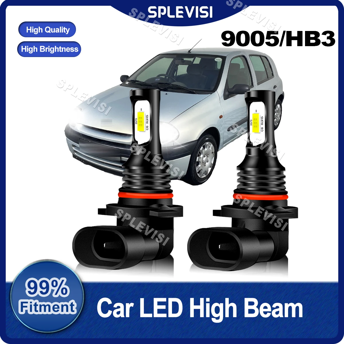 

Plug And Play 9005/HB3 LED Headlight High Beam Bulbs 8000LM 360 Degree Beam For Renault Clio Mk II 1998 1999 2000 2001 Car Lamp