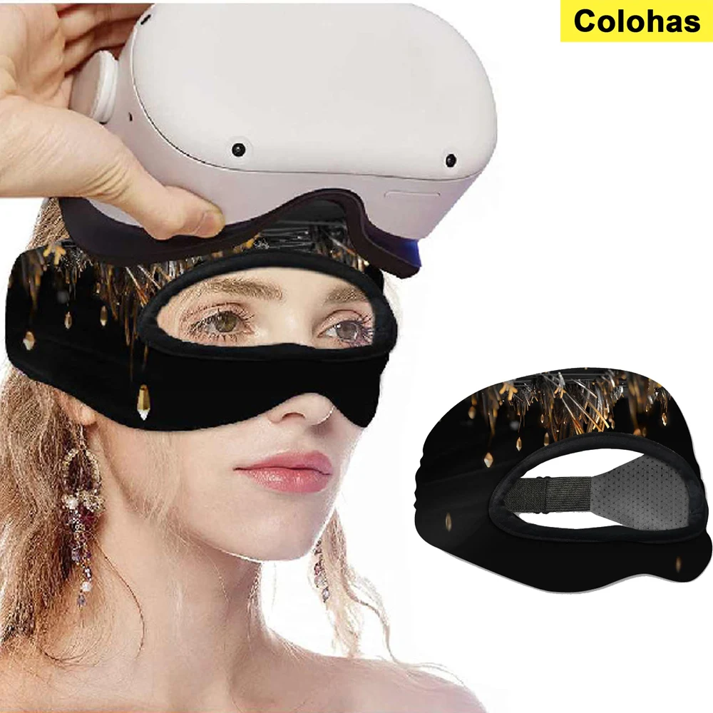 Máscara de ojos transpirable para Oculus Quest 2, banda antisudor, cubierta para gafas VR, máscara facial, accesorios para Mate Quest 3 3S