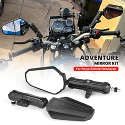 Motorcycle Rearview Mirror For Royal Enfield Himalayan Westwind Rearview Mirror Adventure ADV Foldable Mirrors