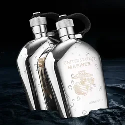 High Grade Stainless Steel Hip Flasks Exquisite 5OZ Whisky Pot Wine Pot Alcohol Bottle Whisky Flask Travel Pocket Wine Container