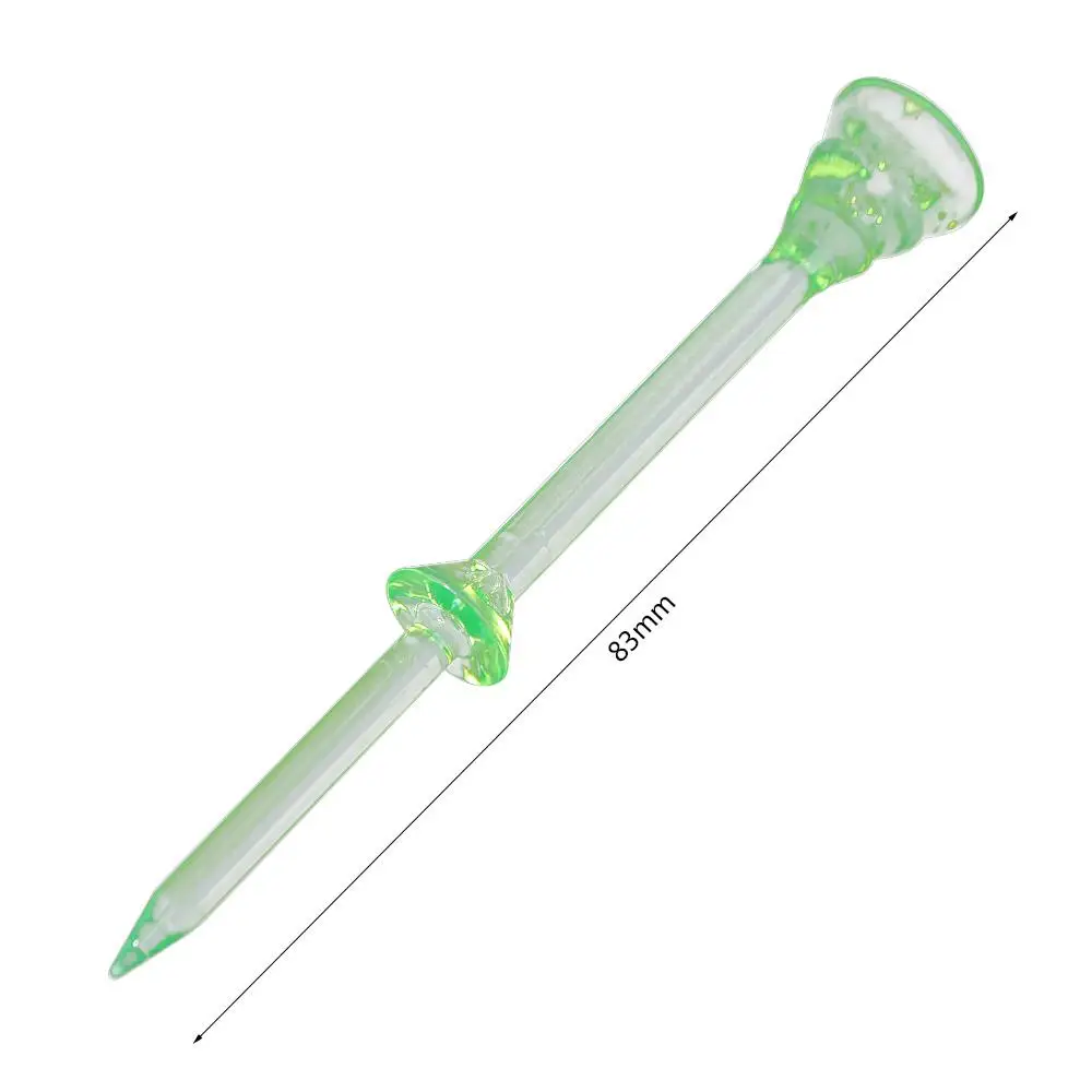 20 قطعة منخفضة المقاومة جولف تيز وسادة مطاطية طبقة مزدوجة نوادي الغولف المحملة 83 مللي متر البلاستيك جولف أدوات التدريب الرياضة في الهواء الطلق #4