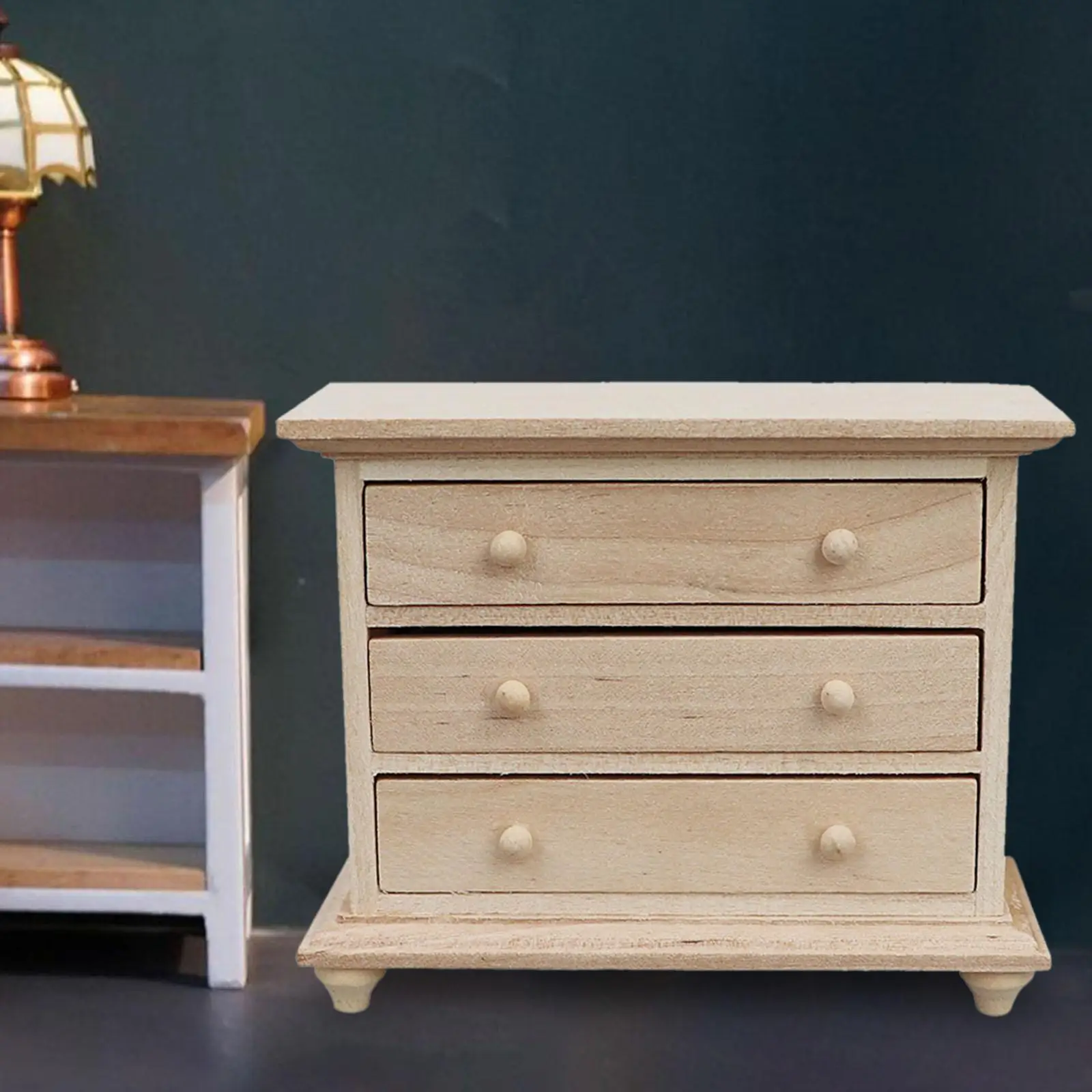 MELCabinet de chambre à coucher l'inventaire, jouet de scène, maison de courses en bois, armoire de mouvement