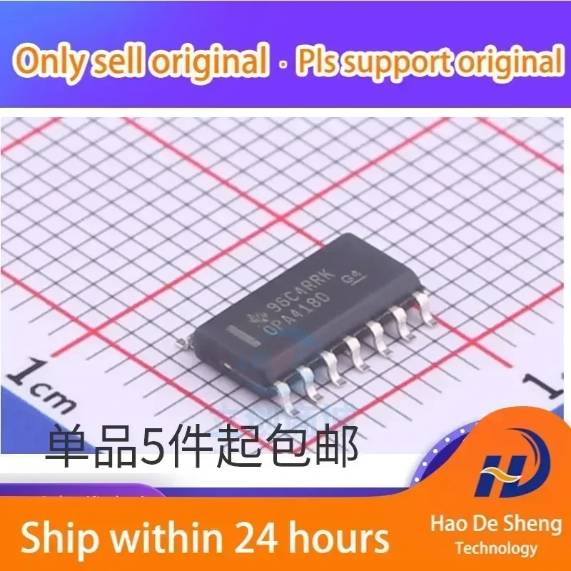 

10 шт./лот OPA4180IDR Logo OPA4180 SOP-14, операционный усилитель, новый, оригинальный, в наличии