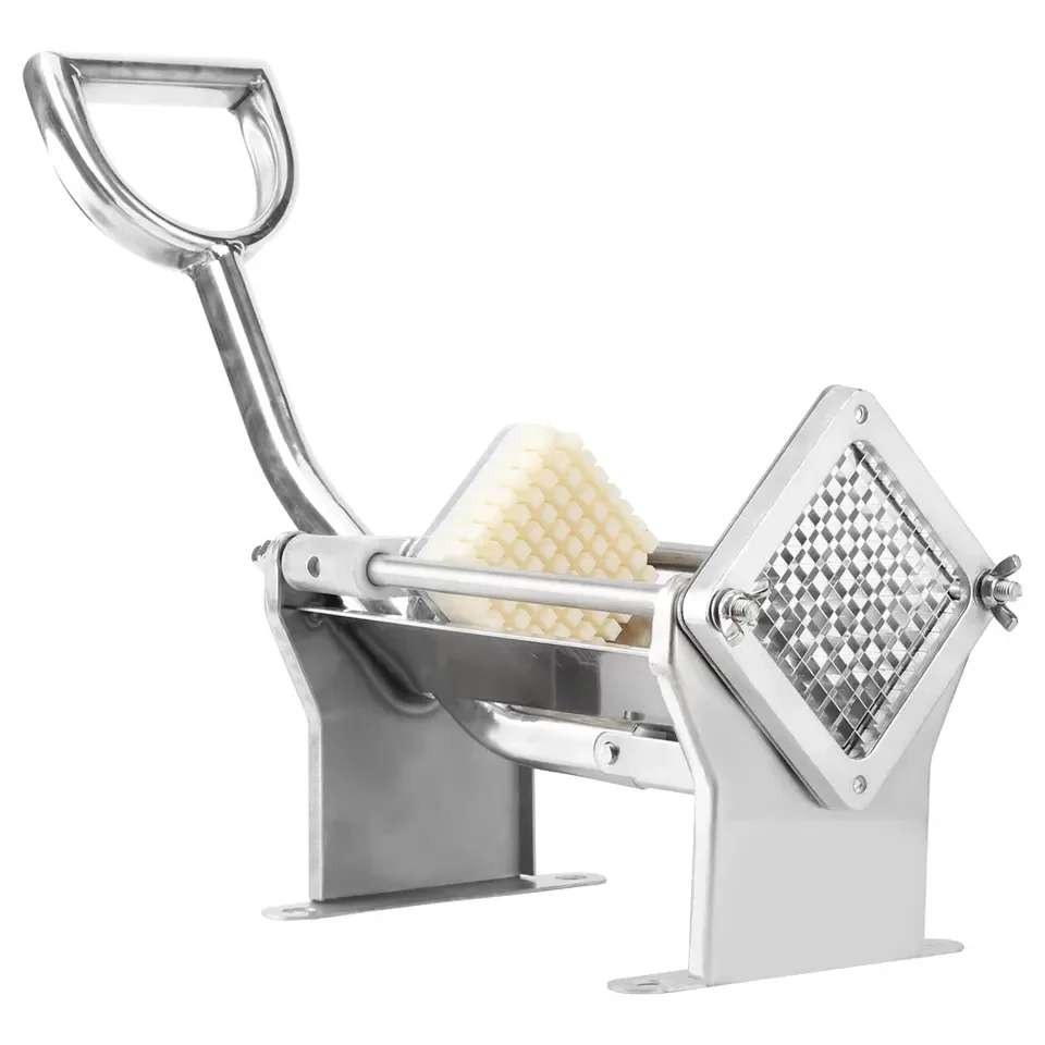 New Hot Wholesale High Quality Home Kitchen Tools Veggie Chopper Stainless Steel Potato Cutter Slicer Manual French Fry Cutter