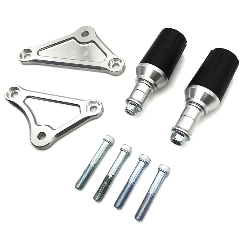 Motorcycle Left & Right for SUZUKI GSXS1000 KATANA 2019-2023 Engine Frame Anti-Fall Stick Engine Protector Guard Silver