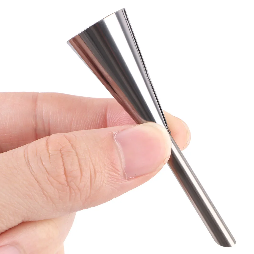 Stainless Steel Cream Icing Piping Nozzle Tip Cupcake Puffs Injection Russian Syringe Puff Nozzle Tip Pastry Decorating Tool 1PC