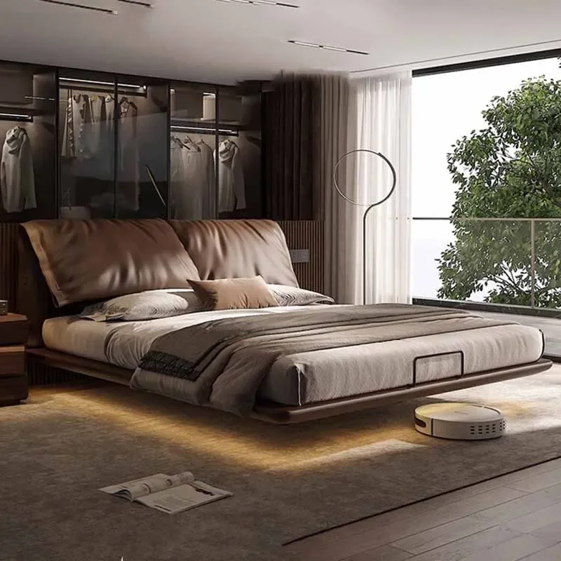 

High End Soft Double Bed European Kawaii Elastic Modern Twin Queen Beds Bedroom Luxury 2 Person Camas De Dormitorio Furniture
