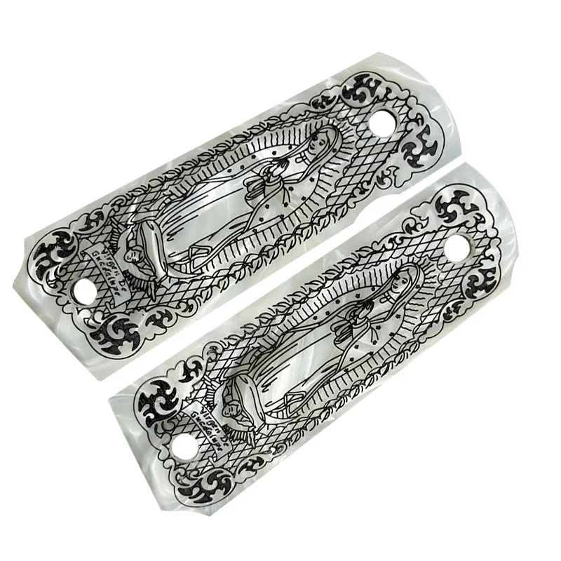 CTG 1911 custom grips Smooth panels Virgin Mary Virgen Maria Lady of Guadalupe