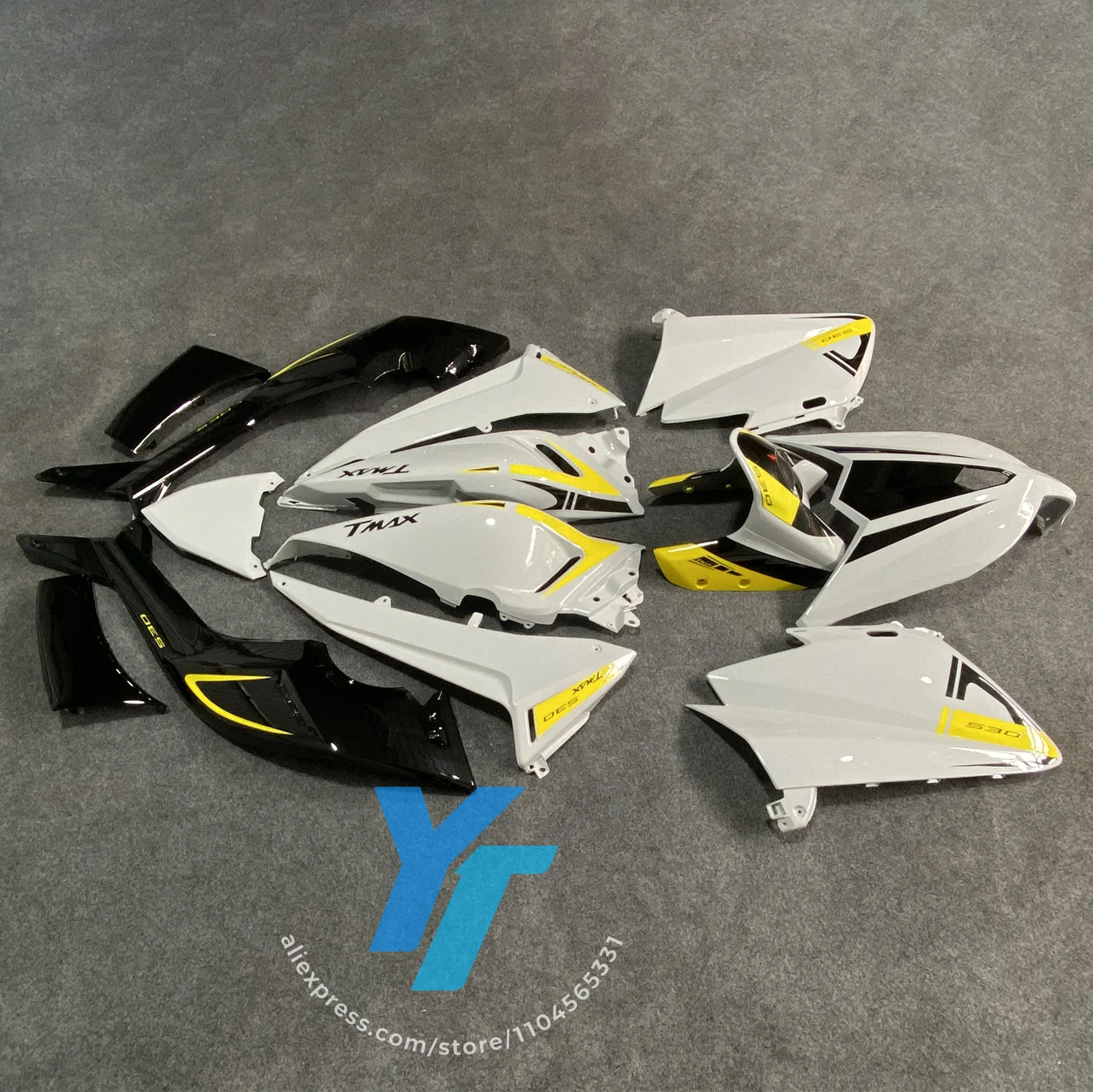 لياماها TMAX 530 2012-2014 الهدايا المجمعة الكاملة رئيس ABS البلاستيك دراجة نارية غطاء الجسم مجموعة للتخصيص #3