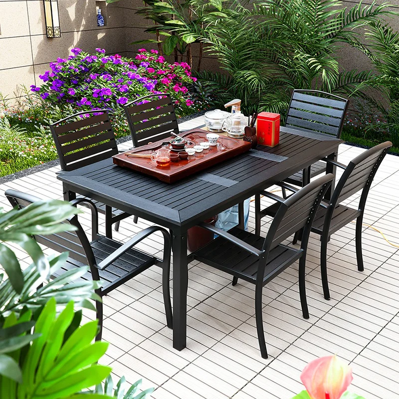Set di mobili da giardino per ristoranti mobili Set di mobili da giardino da gioco di lusso per caffè all'aperto Mobili commerciali moderni Muebles