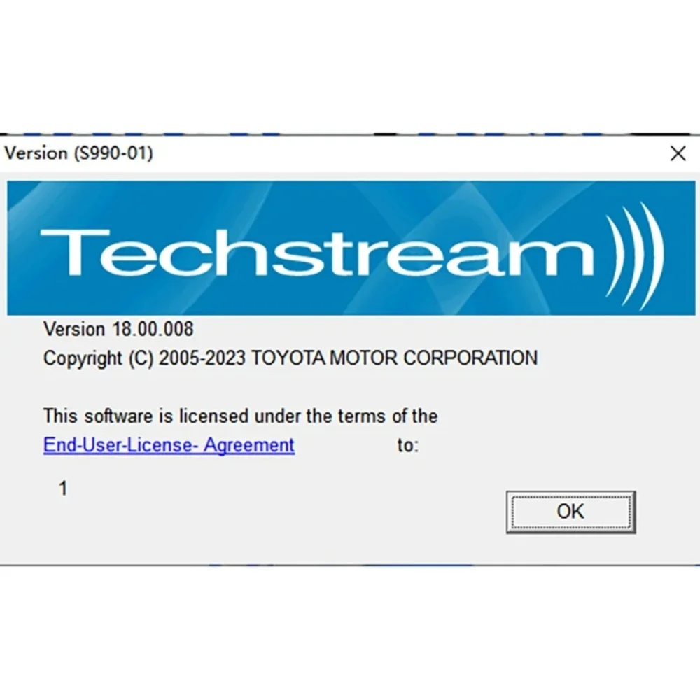 For TOYOTA TIS Techstream 18.00.008 Software Link and Active Code Work with MINI VCI MINIVCI Newest Version