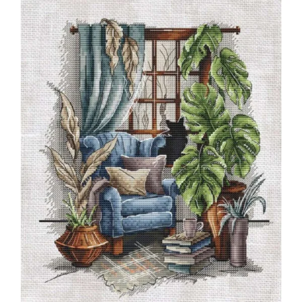 

Набор для вышивания крестиком Light Blue Cross Stitch RS из чистого хлопка, без рисунка, неоконченный, декоративный, для спальни, для угла дома, тканевый художественный набор