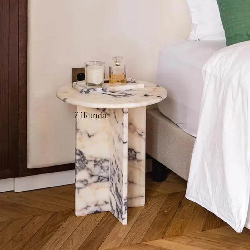Marble coffeeround purple dining household furniture karakata viola marble side  side table living room