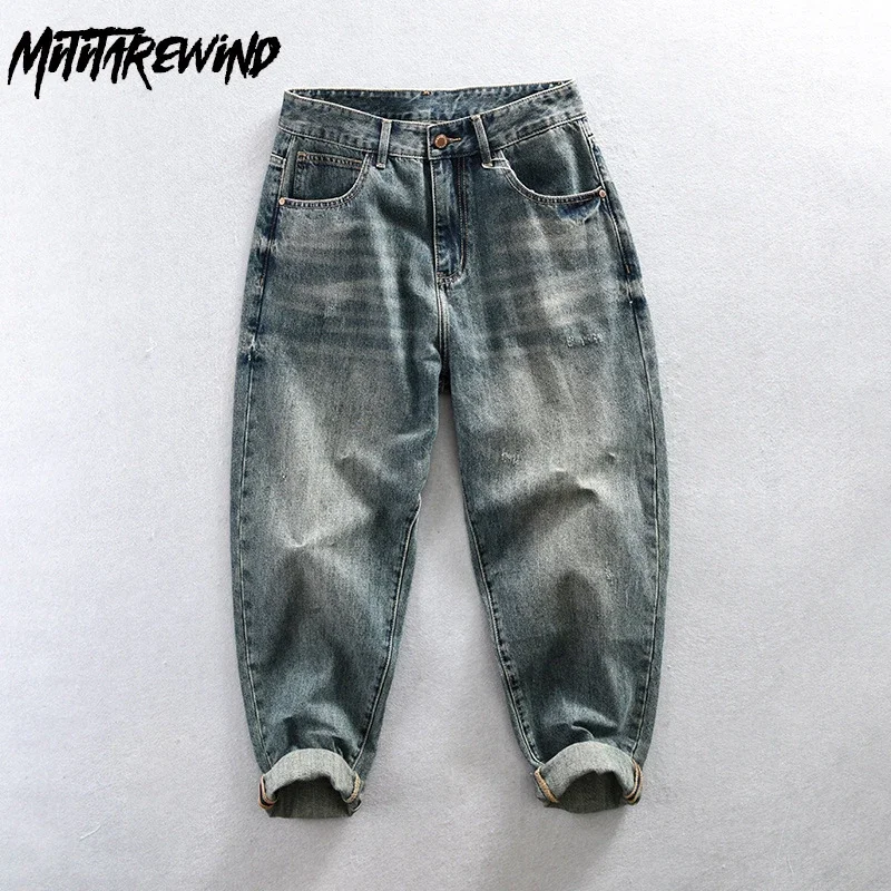 Clássico vintage azul lavado jeans homens primavera outono high street baggy jeans calças jeans retas calças casuais streetwear y2k