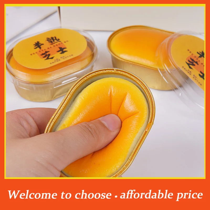 Stress Relief Slow Rising Sensory Fidget For Anxiety ADHD Autism Gift For Kids Adults Squishy Simulated Cheese Bread Squeeze Toy